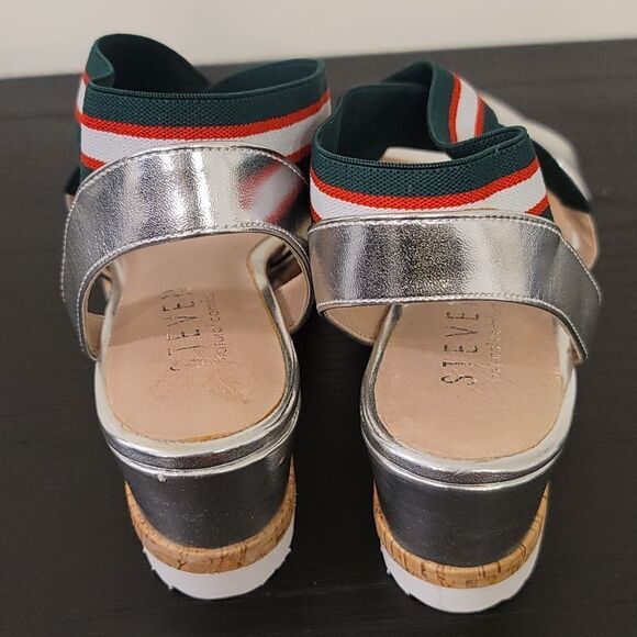 BRAND NEW STEVEN BY STEVE MADDEN WOMEN'S NC SARIA WEDGE SANDAL S2 - Picture 10 of 15